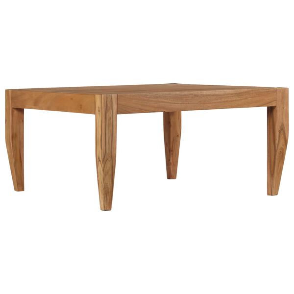 vidaXL Couchtisch Massivholz Akazie 80x80x41 cm Braun