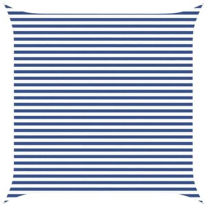 vidaXL Sonnensegel Blau und Wei&szlig; 4 x 4 m 100 % Polyester Oxford