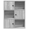 vidaXL B&uuml;cherregal Grau Sonoma 60x24x76,5 cm Holzwerkstoff