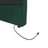vidaXL Tagesbett mit Matratze USB Dunkelgr&uuml;n Stoff 90x200 cm