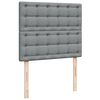 vidaXL Boxspringbett mit Matratze Hellgrau 120x190 cm Stoff