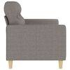 vidaXL 2-Sitzer-Sofa Taupe 140 cm Stoff