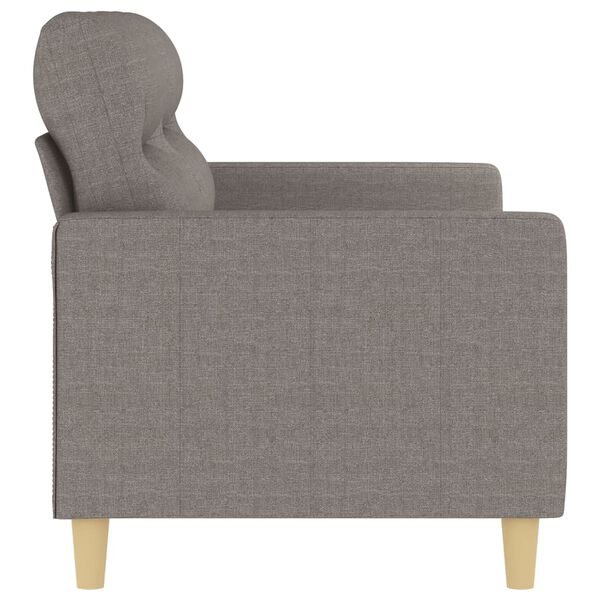 vidaXL 2-Sitzer-Sofa Taupe 140 cm Stoff