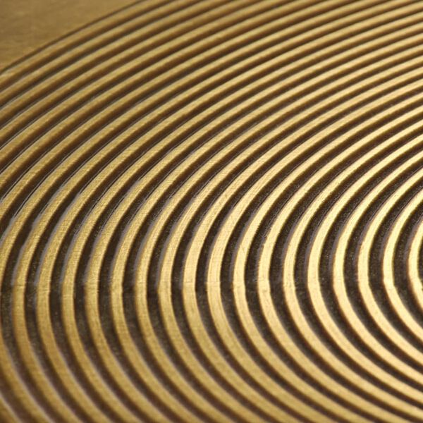 vidaXL Tisch-Set 2-tlg. MDF mit Messingbeschichtung