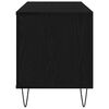 vidaXL Schallplattenschrank Schwarz Eichen-Optik 100 x 38 x 48 cm