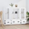 vidaXL Highboards 3 Stk. Wei&szlig; Holzwerkstoff