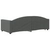 vidaXL Tagesbett Ausziehbar mit Schubladen Dunkelgrau 90x200 cm Stoff