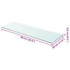 vidaXL Regalboden Glas Transparent 90x30 cm