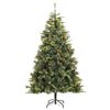 vidaXL K&uuml;nstlicher klappbarer Weihnachtsbaum mit Tannenzapfen 240 cm