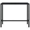 vidaXL 9-tlg. Gartenbar-Set mit Kissen Poly Rattan Schwarz
