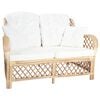 vidaXL 2-Sitzer-Sofa Rattan