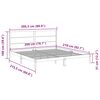 vidaXL Massivholzbett Extra Lang ohne Matratze 200x210 cm