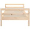 vidaXL Massivholzbett ohne Matratze 75x190 cm Kiefernholz