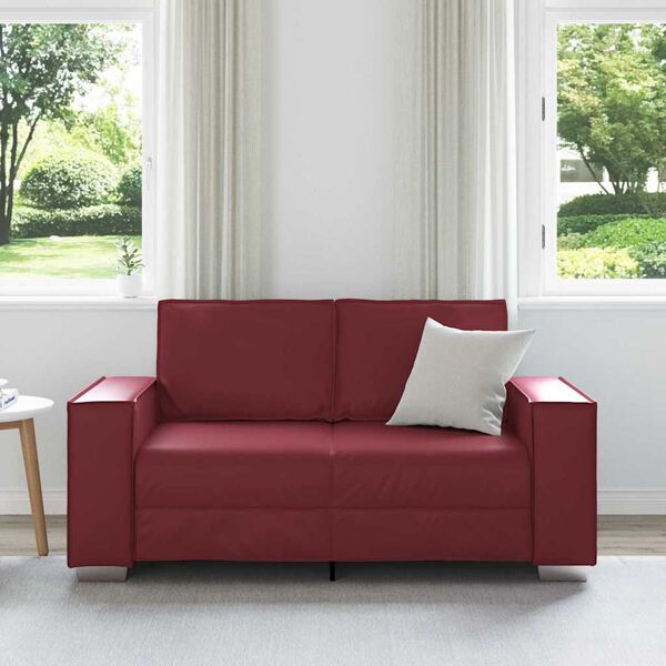 vidaXL Sofa Weinrot 160 x 78 x 84 cm Stoff