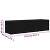 vidaXL TV-Schrank Schwarz 120x34x30 cm Holzwerkstoff