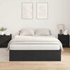vidaXL Aufbewahrungsbettgestell Schwarz Eichen-Optik 160 x 200 cm