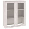 vidaXL Highboard-Oberteil HAMAR Wei&szlig; 85x35x100 cm Massivholz