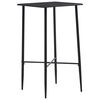 vidaXL Bartisch Schwarz 60 x 60 x 111 cm MDF