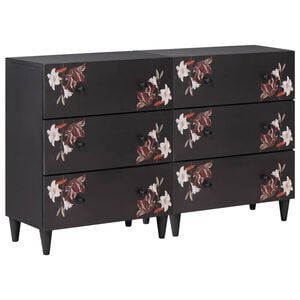 vidaXL Stauraumschr&auml;nke 2 Stk. 120 x 33 x 75 cm Massivholz Mango