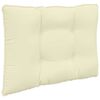 vidaXL Sofakissen f&uuml;r drau&szlig;en 2 pcs Creme Polyester