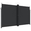vidaXL Seitenmarkise Ausziehbar Schwarz 200x600 cm