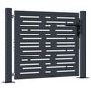 vidaXL Gartentor Anthrazit 100x100 cm Stahl Quadratisches Design