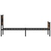 vidaXL Bettgestell ohne Matratze R&auml;uchereiche 107x200 cm Holzwerkstoff