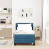 vidaXL Boxspringbett mit Kopfteil Dunkelblau 80 x 200 cm Samt