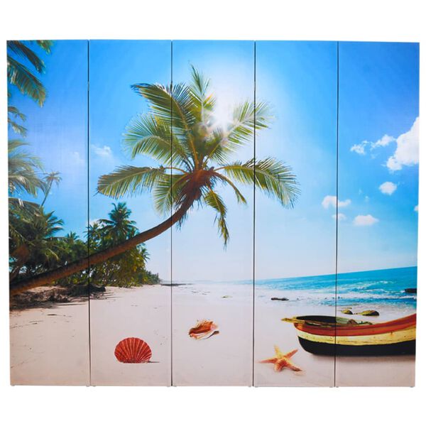 vidaXL Raumteiler klappbar 200 x 170 cm Strand
