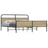 vidaXL Metallbett ohne Matratze R&auml;uchereiche 193x203 cm