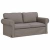 vidaXL Sofa 2 pcs Taupe