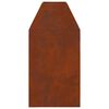 vidaXL Feuerstelle Braun 50 x 50 x 100 cm Wetterfeststahl