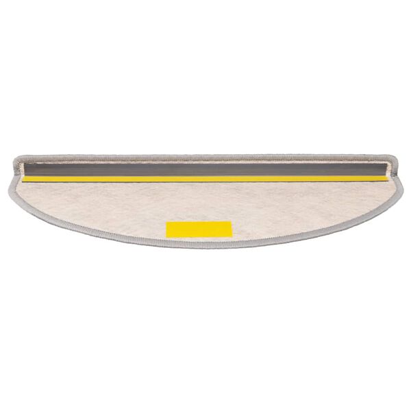 vidaXL Treppenmatten Selbstklebend Sisal-Look 15 Stk. 65x21x4 Platina