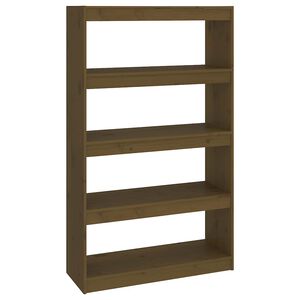 vidaXL B&uuml;cherregal/Raumteiler Honigbraun 80x30x135,5 cm Kiefernholz