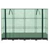 vidaXL Hochbeet mit Gew&auml;chshausabdeckung Rattanoptik 160x40x123 cm
