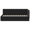 vidaXL Eckbettgestell mit Kopfteil Schwarz 90 cm x 200 cm Samt