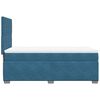 vidaXL Boxspringbett mit Matratze Blau 100x200 cm Samt