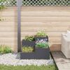 vidaXL Gartenblumentopf Anthrazit 80 x 80 x 60 cm Stahl