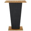 vidaXL 9-tlg. Gartenbar-Set mit Kissen Poly Rattan Schwarz