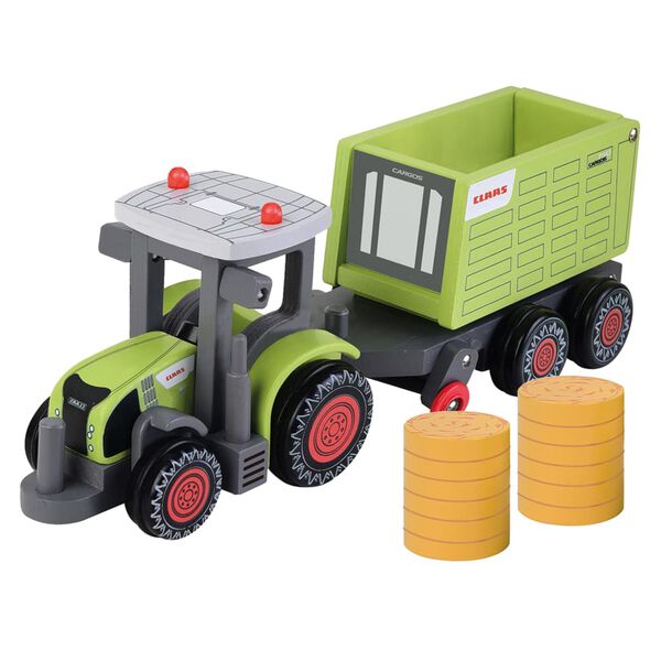 CLAAS Spielzeug-Traktor mit Anh&auml;nger Axion 870+ Cargos 9500 35 cm