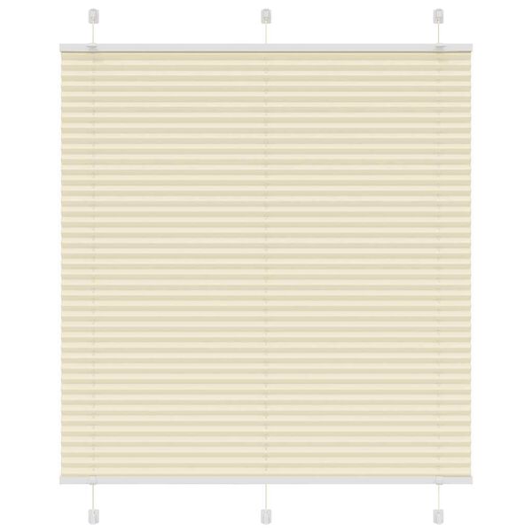 vidaXL Plissee Creme 120x150 cm Stoffbreite 119,4 cm Polyester