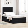 vidaXL Aufbewahrungsbett mit Matratze Schwarz 120 x 190 cm Samt