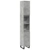 vidaXL Badschrank Betongrau 30x30x190 cm Holzwerkstoff