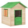 vidaXL Kinderspielhaus Tannenholz Gr&uuml;n