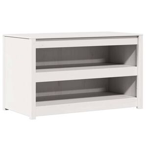 vidaXL K&uuml;chenschrank MEPPEL Wei&szlig; 106 x 55 x 64 cm Massives Kiefernholz