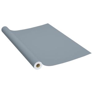 vidaXL Selbstklebende M&ouml;belfolie Grau 500 x 90 cm PVC