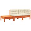 vidaXL Gartensofa mit Kissen und Fu&szlig;hocker Massivholz Kiefer