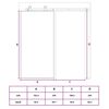 vidaXL Schiebet&uuml;r Golden 102,5x205 cm Matt ESG-Glas und Aluminium