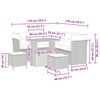 vidaXL Gartensofa-set 8 pcs Schwarz Poly-Rattan