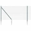 vidaXL Schwei&szlig;drahtzaun mit Spikes 10 x 1,2 m (B x H)